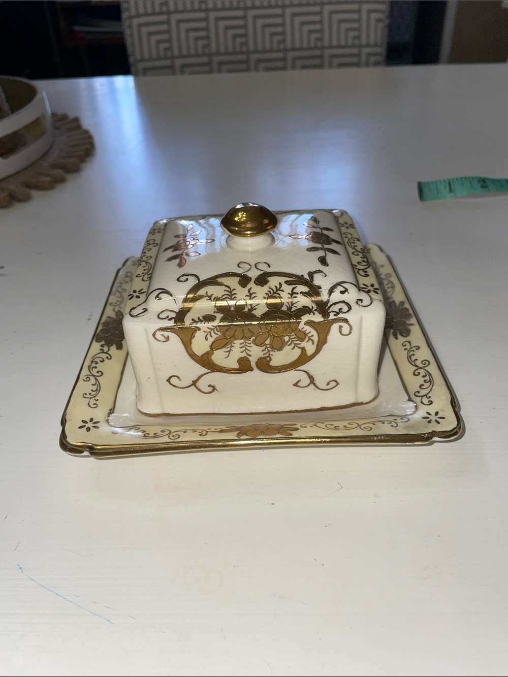 Vintage Moriyama Morimachi butter cheese dish